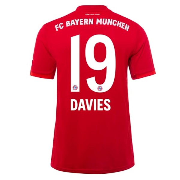 Maillot Football Bayern Munich NO.19 Davies Domicile 2019-20 Rouge
